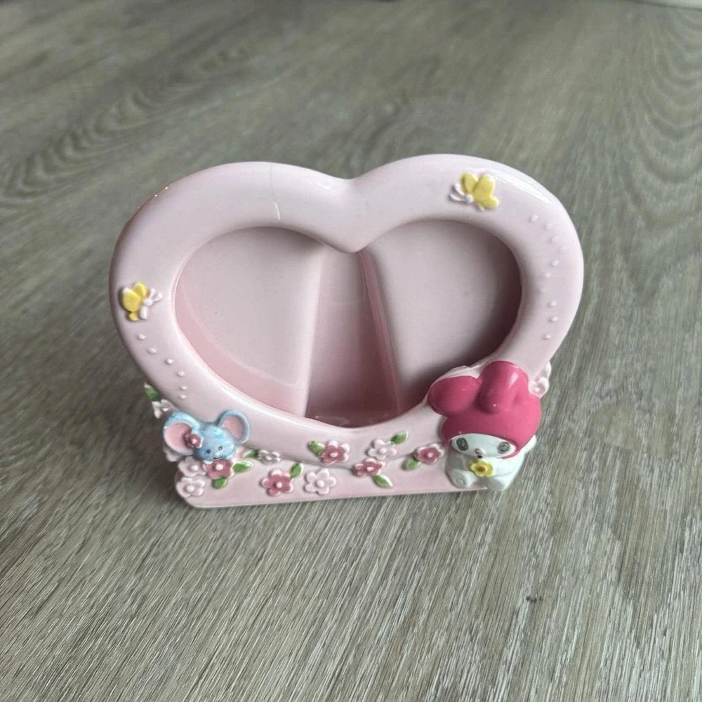 Vintage 1983 Sanrio My Melody Heart Picture Ceramic Photo Frame Japan Made RARE